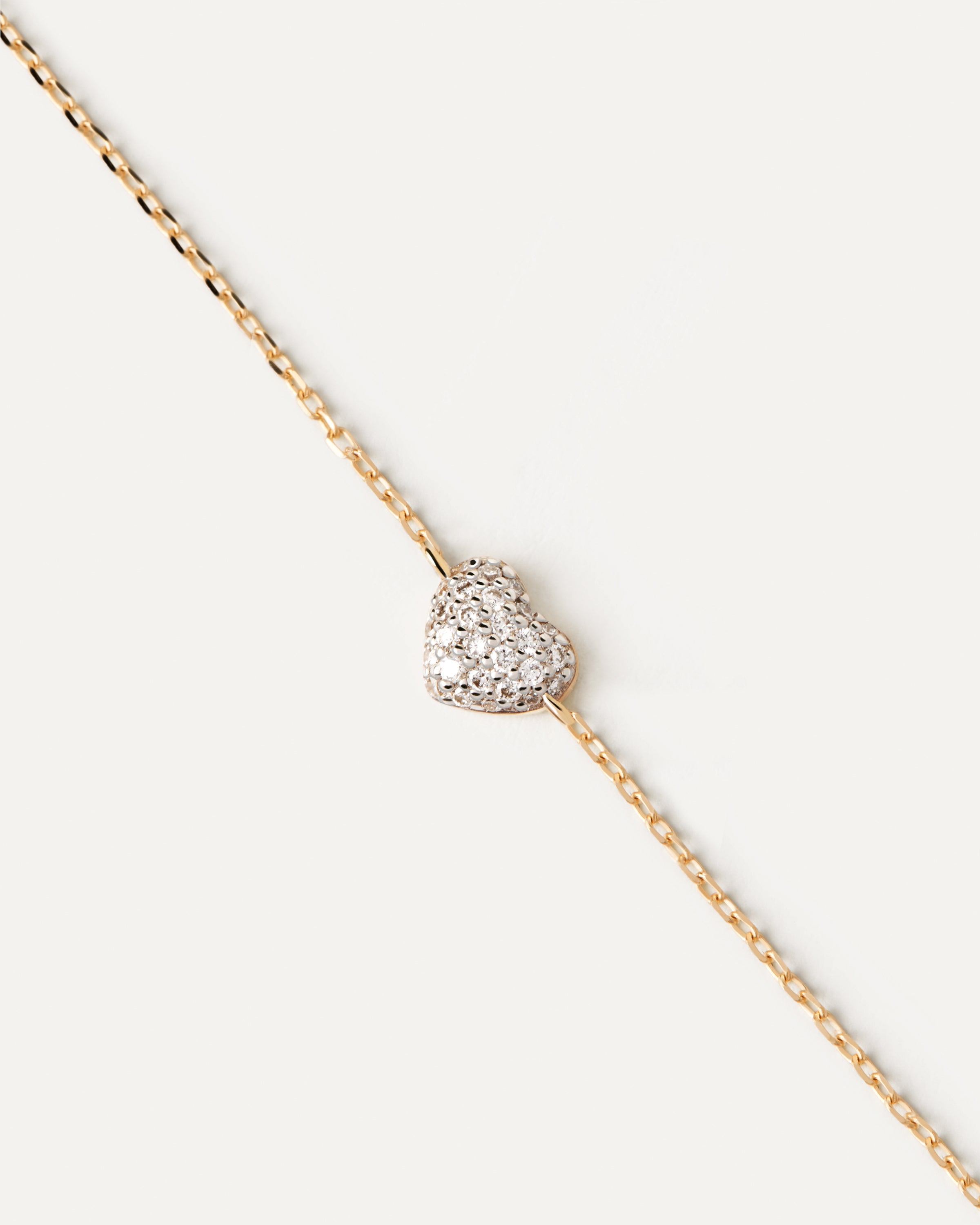 Pulsera Romántica de Corazón en Oro Laminado con Incrustaciones de Diamantes - Joyería de Lujo Ajustable para Mujer