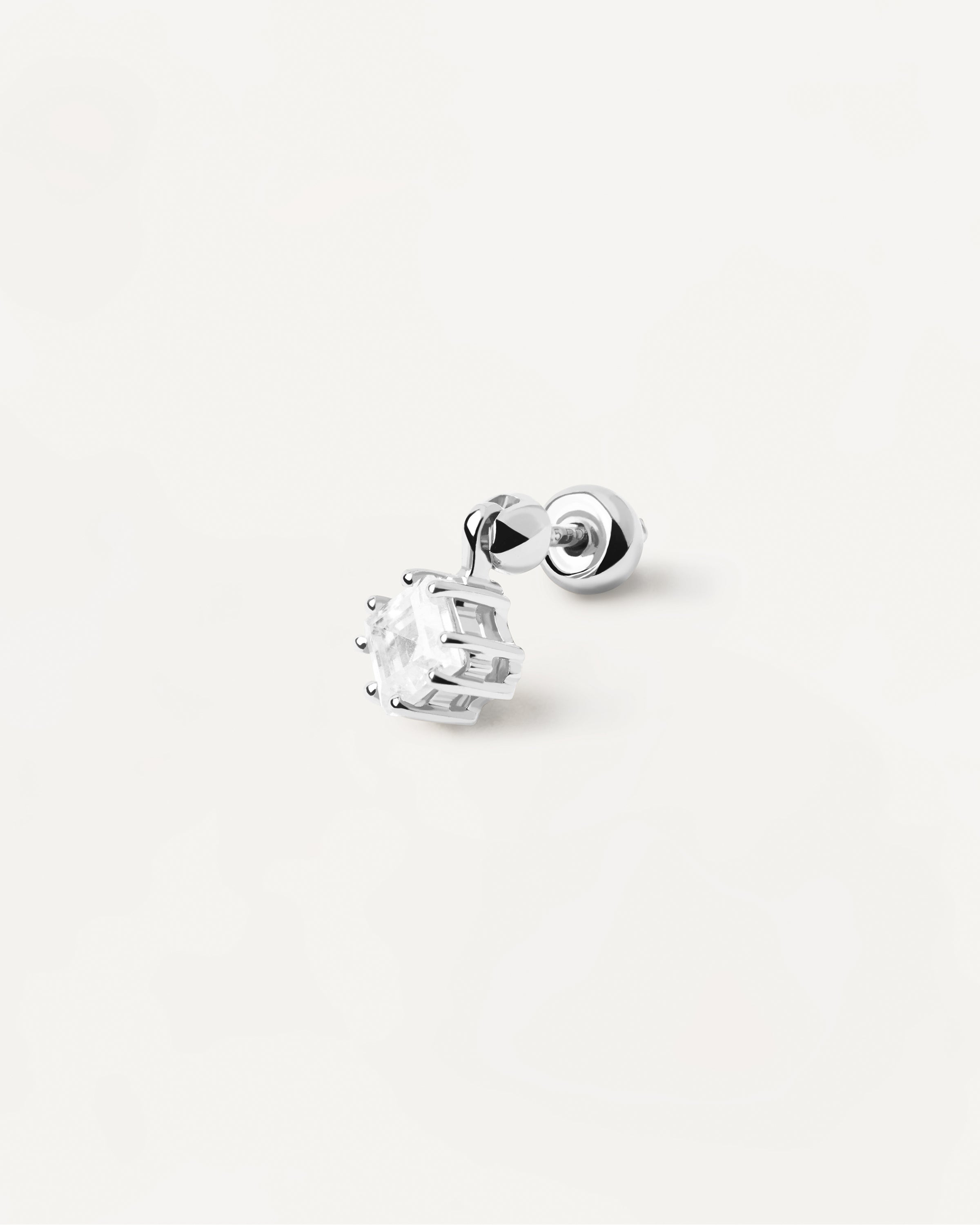 Aro Elegante Unisex en Plata 925 - Pendiente Minimalista Ema