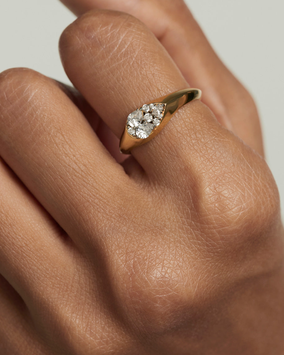 Anillo Grabado Esencial con Esencia de Vainilla Natural
