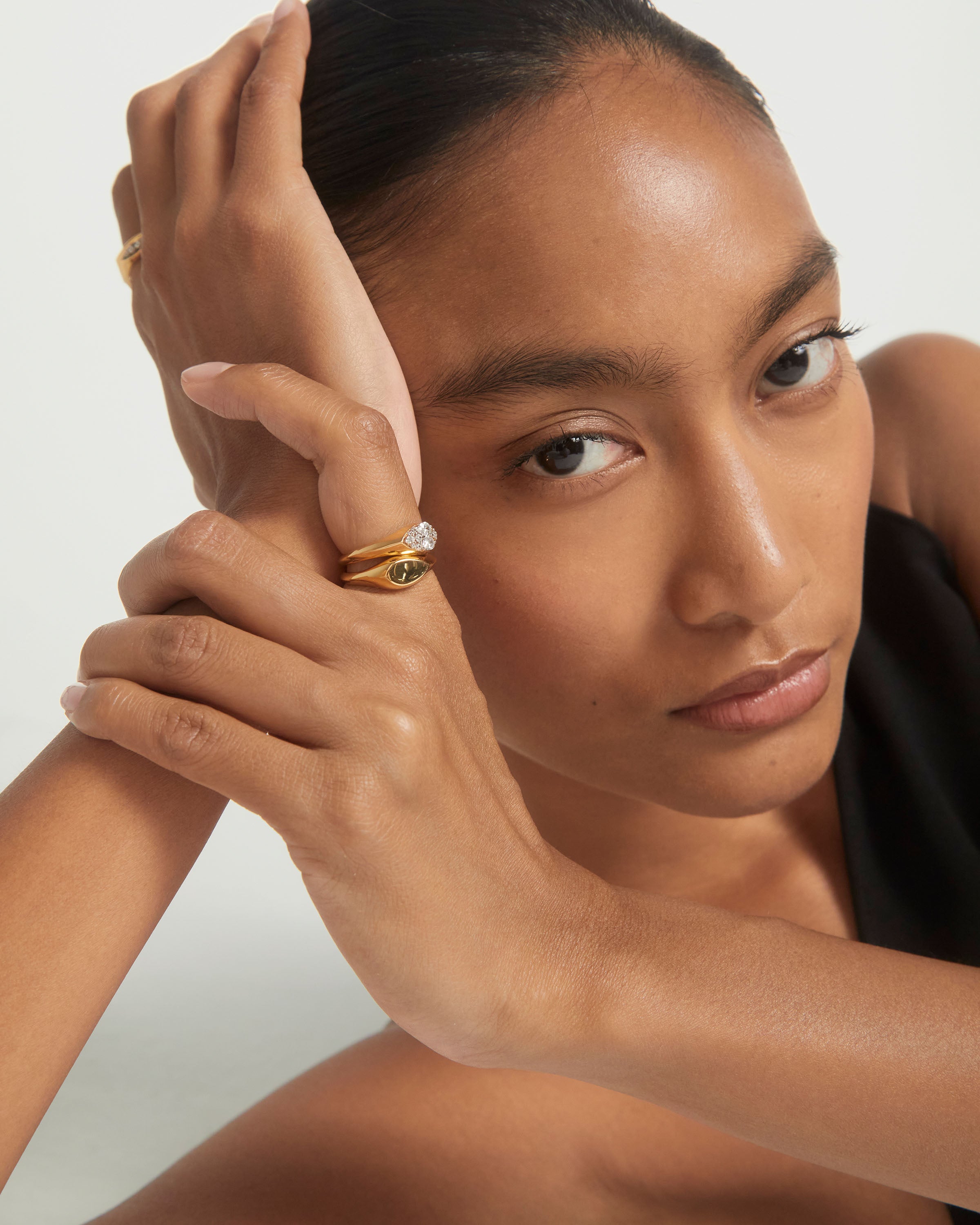 Anillo Grabado Esencial con Esencia de Vainilla Natural