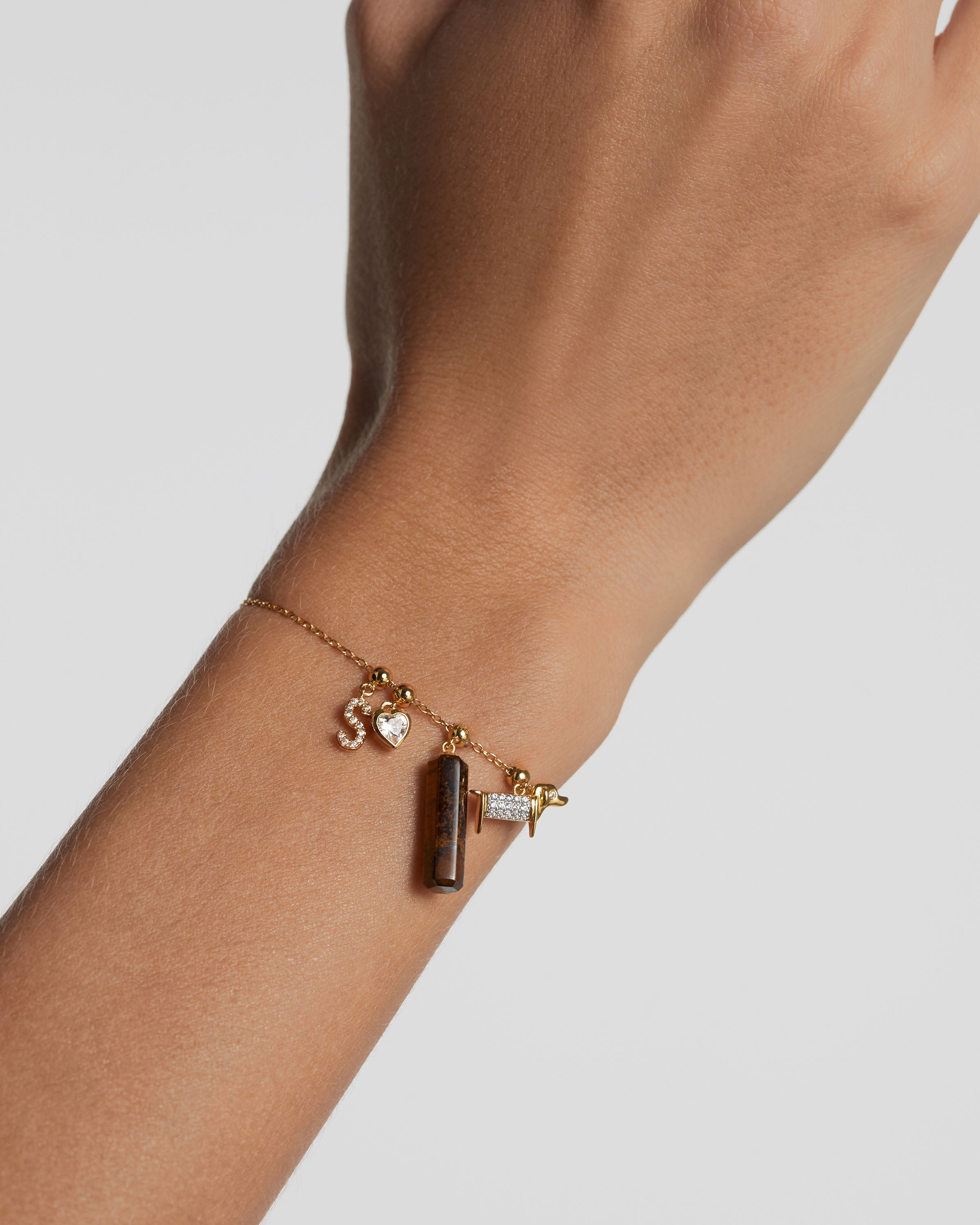 Amuleto de Ojo de Tigre Natural - Dije de Piedra con Energía Protectora para Pulseras Elegantes