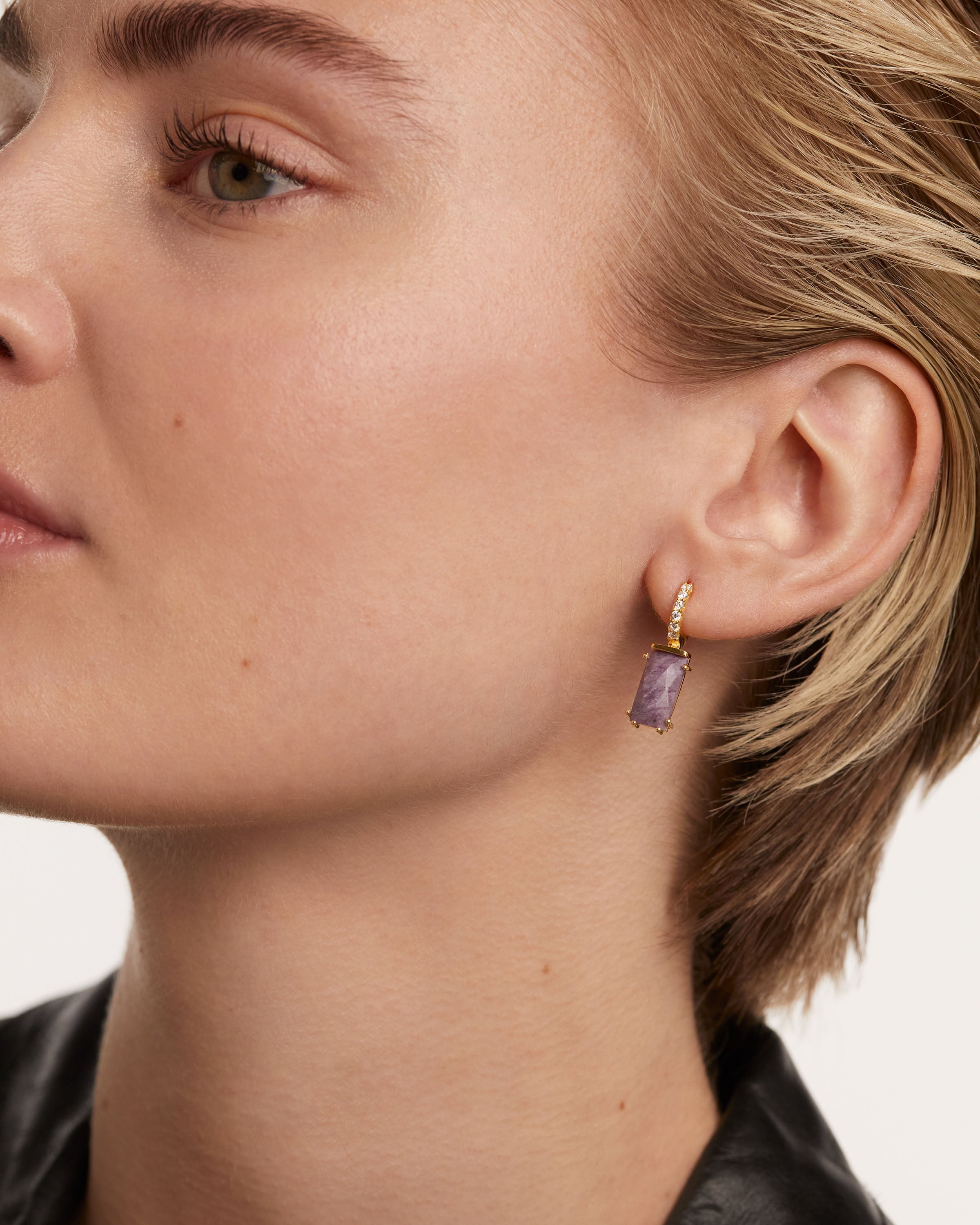 Pendiente de Charolita Kaori - Joyería Exclusiva con Diseño Único