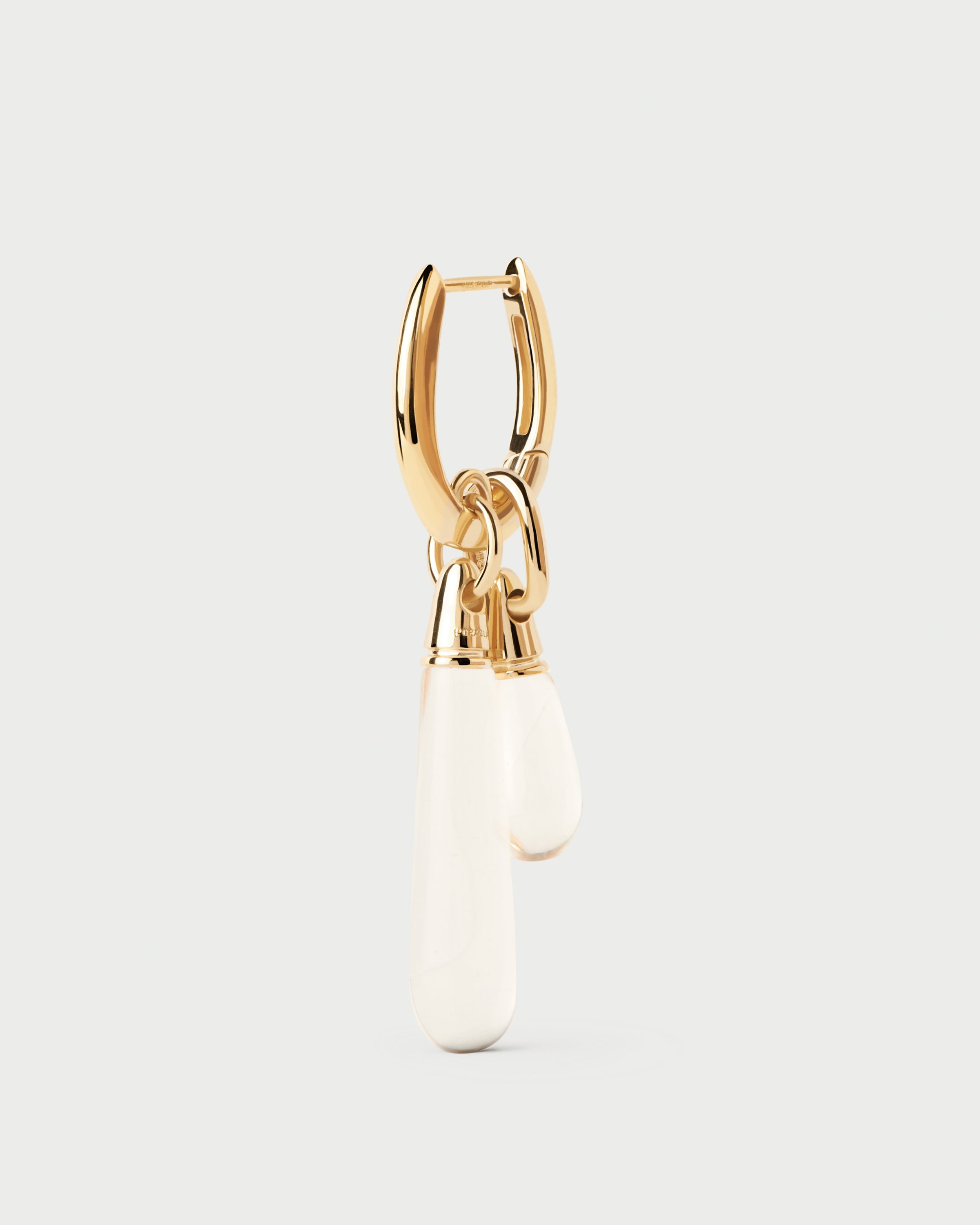 Colgante de cristal tallado en forma de lágrima elegante