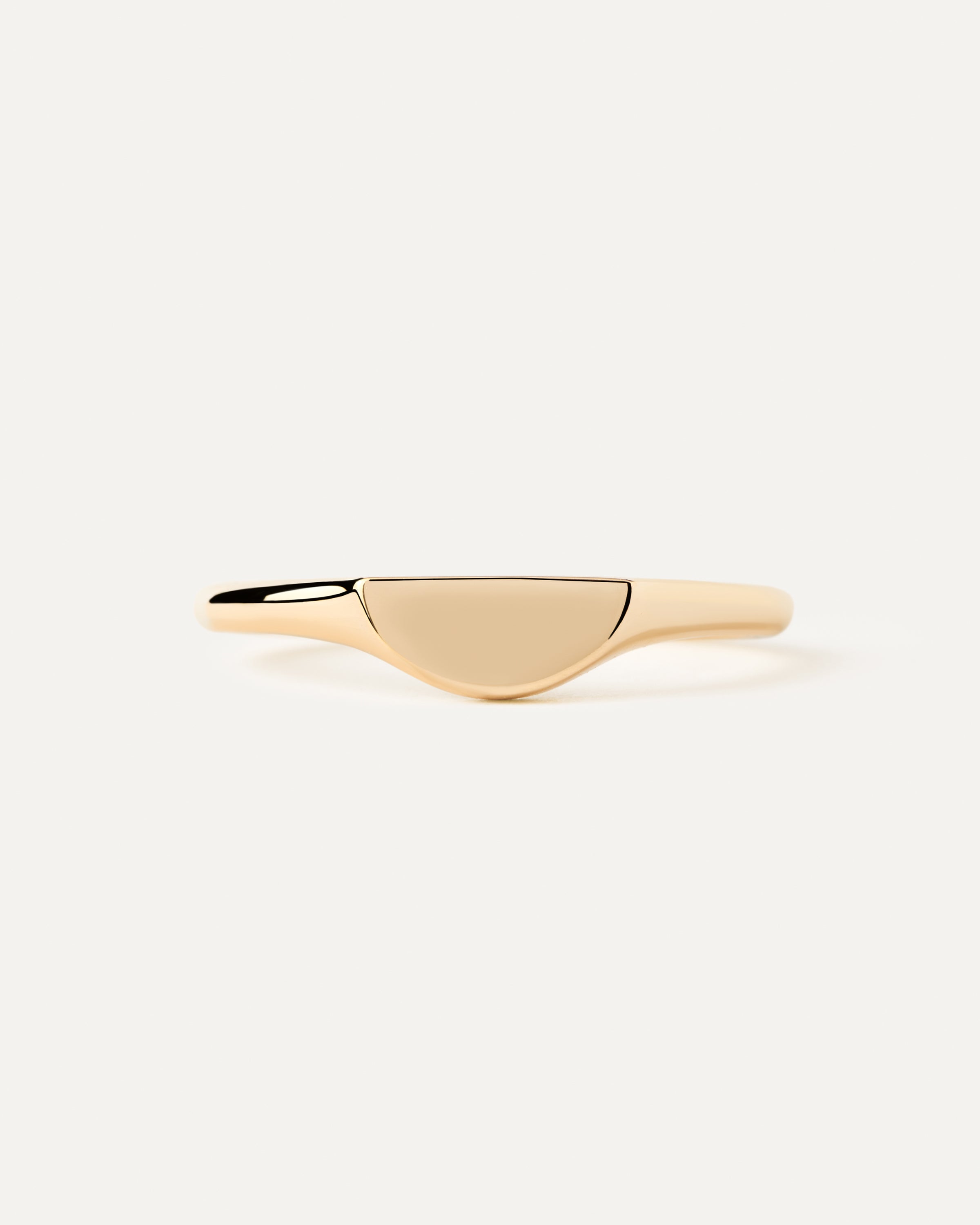 Anillo compacto con sello semicircular único
