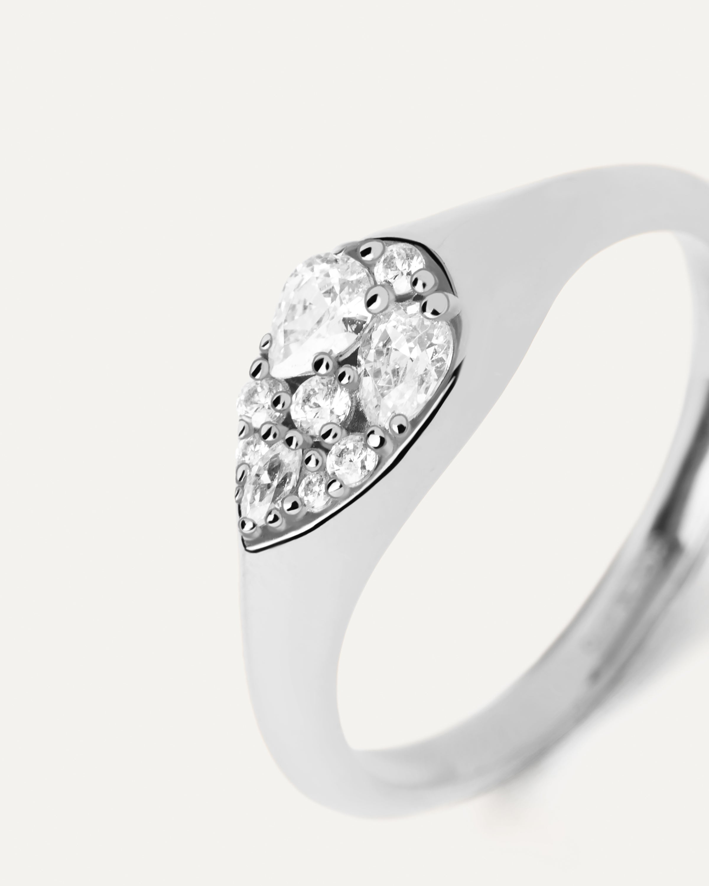 Anillo Exclusivo de Plata con Diseño Vainilla Sello