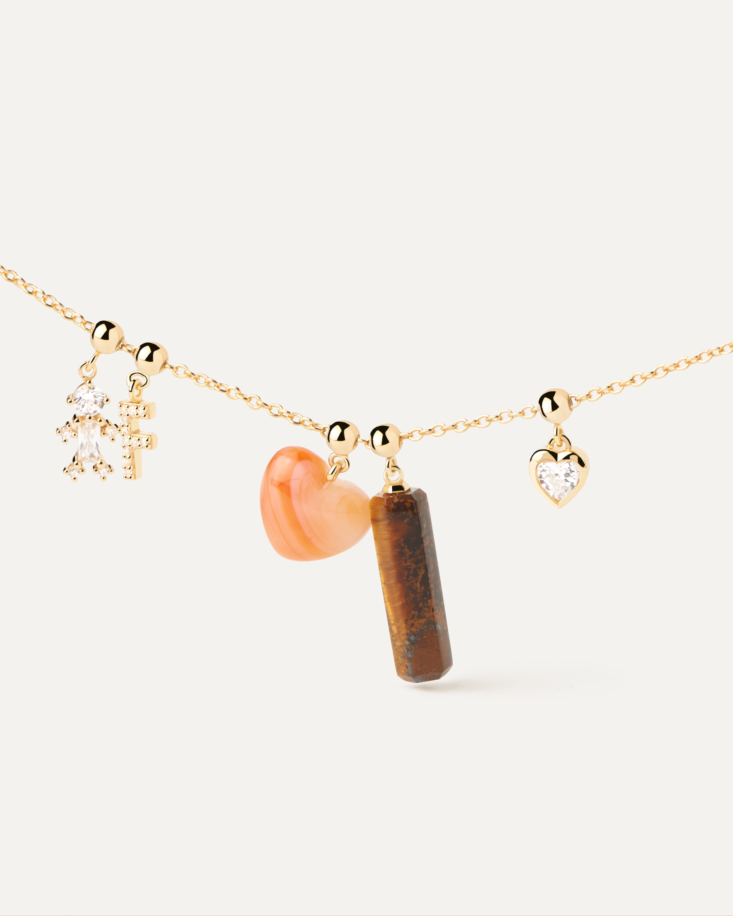 Amuleto de Ojo de Tigre Natural - Dije de Piedra con Energía Protectora para Pulseras Elegantes