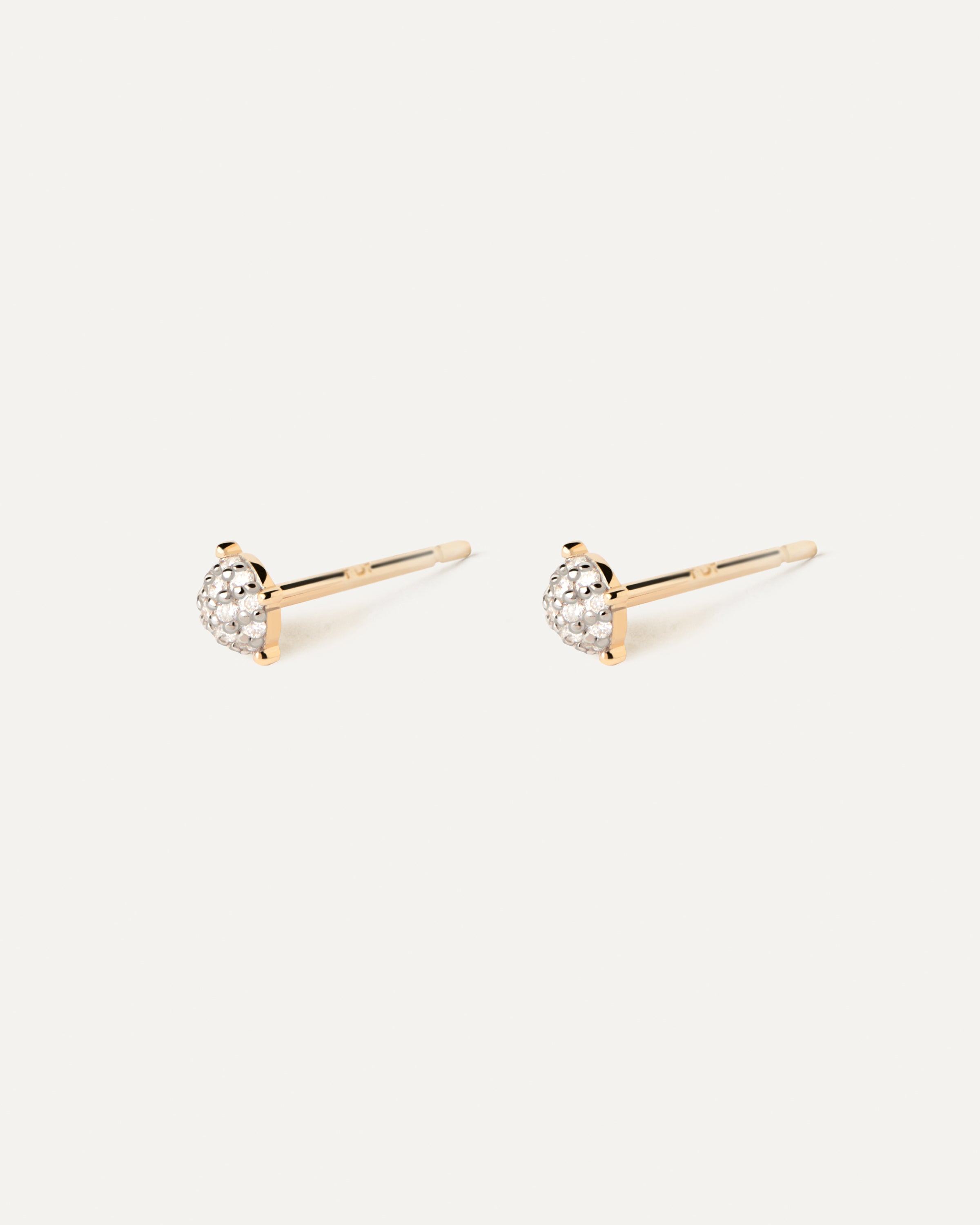 Pendientes Dona en oro y diamantes con detalles brillantes - Elegancia atemporal