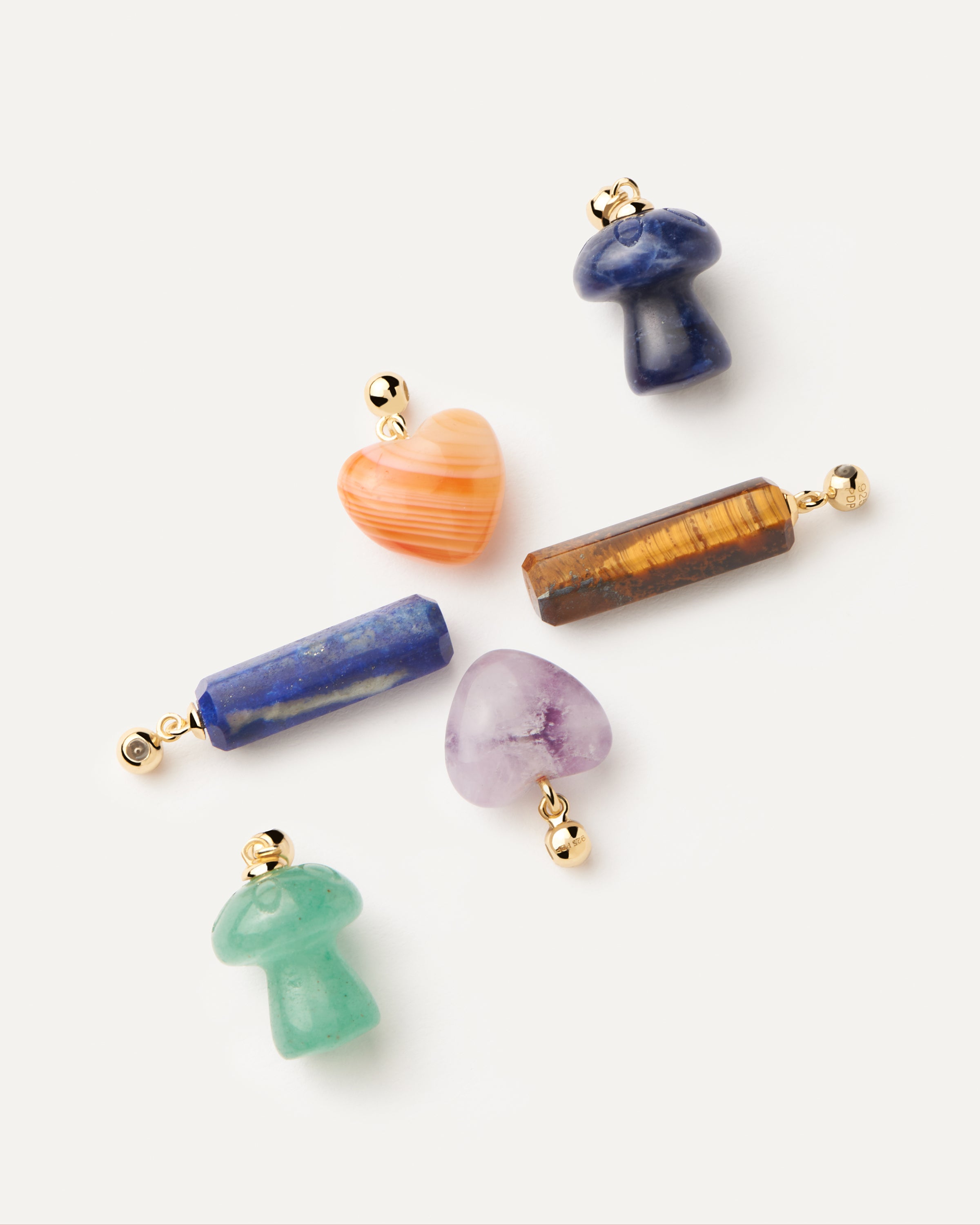 Amuleto de Ojo de Tigre Natural - Dije de Piedra con Energía Protectora para Pulseras Elegantes