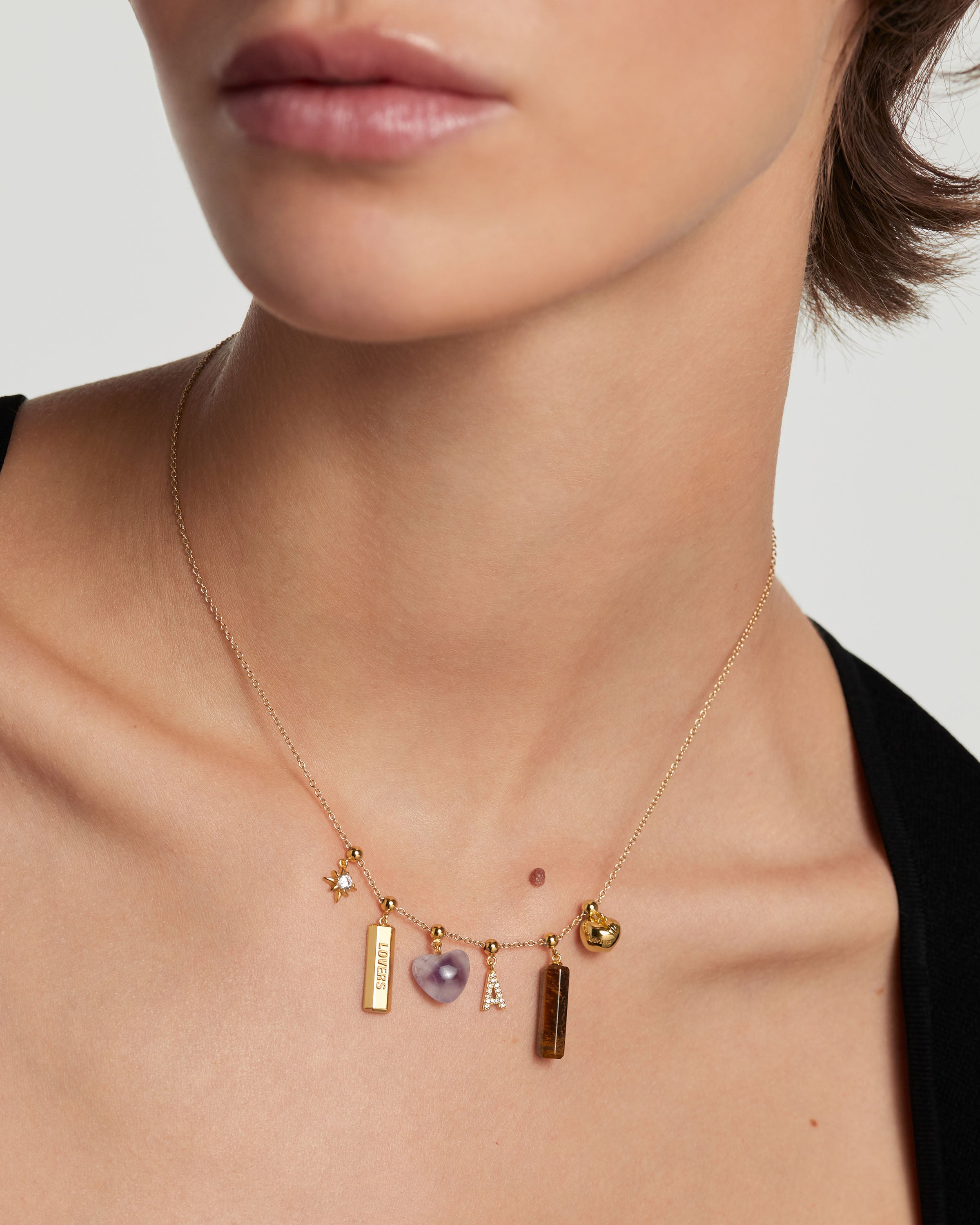 Amuleto de Ojo de Tigre Natural - Dije de Piedra con Energía Protectora para Pulseras Elegantes