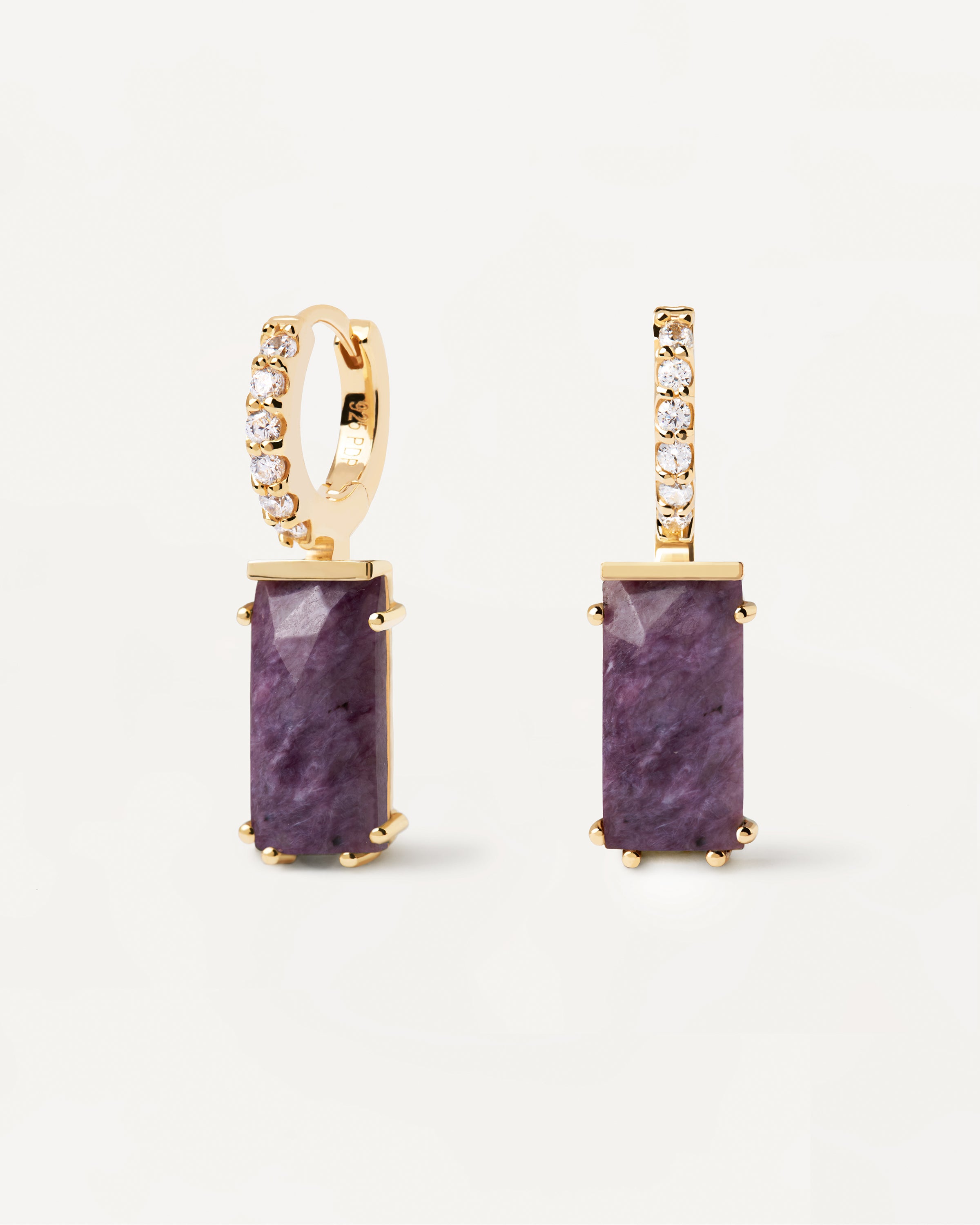 Pendiente de Charolita Kaori - Joyería Exclusiva con Diseño Único
