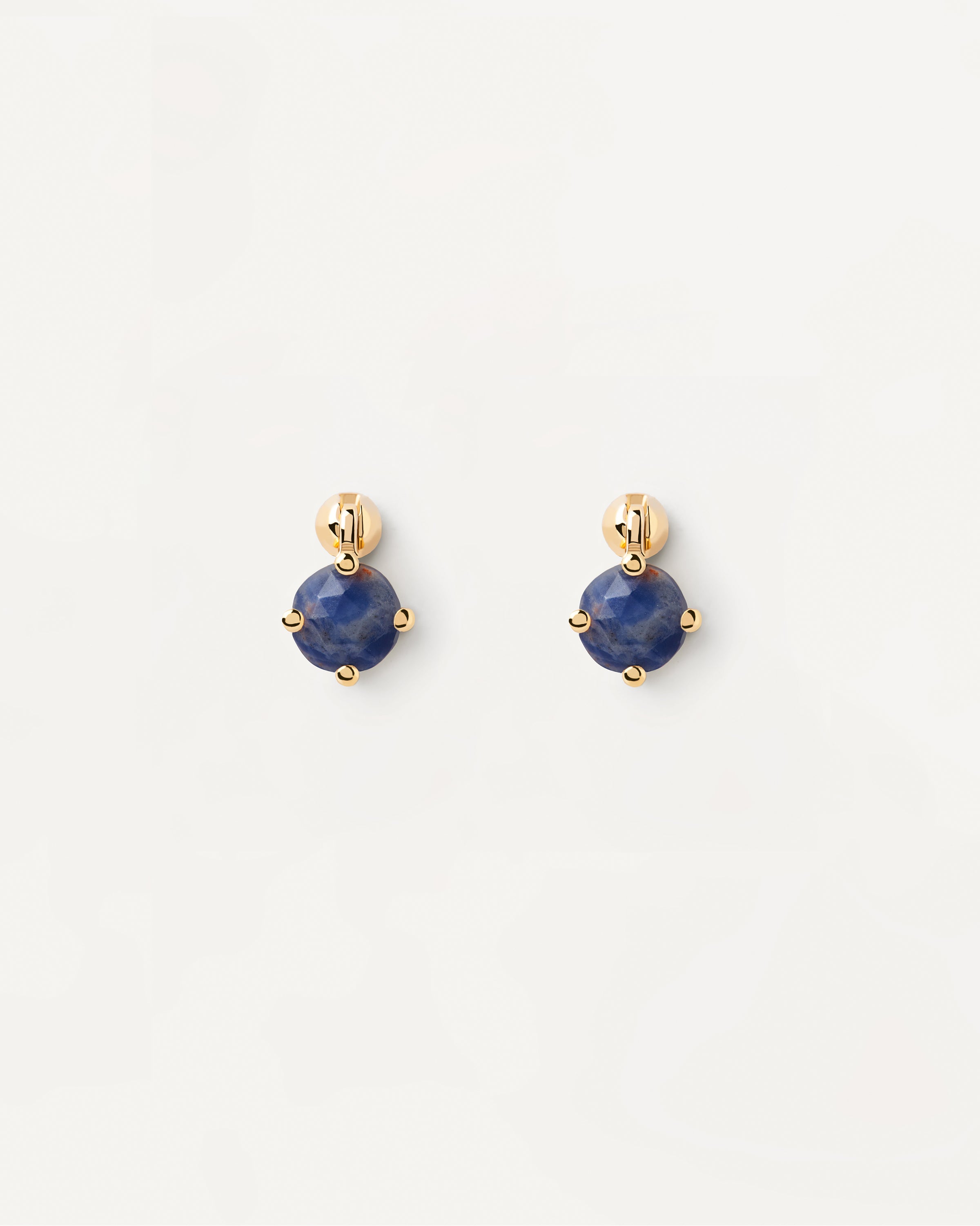 Pendiente Único de Sodalita Kimi - Diseño Minimalista con Piedra Natural