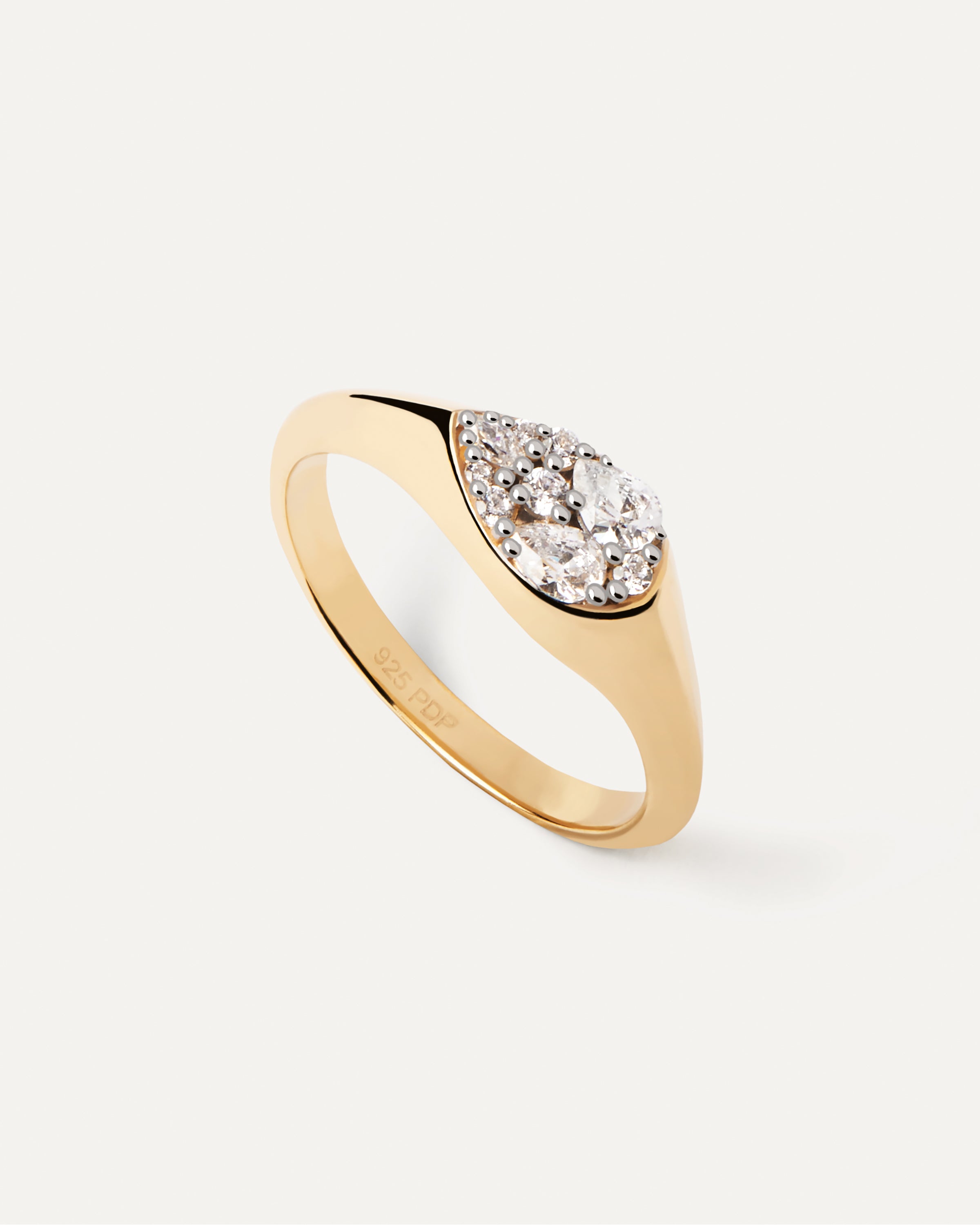 Anillo Grabado Esencial con Esencia de Vainilla Natural