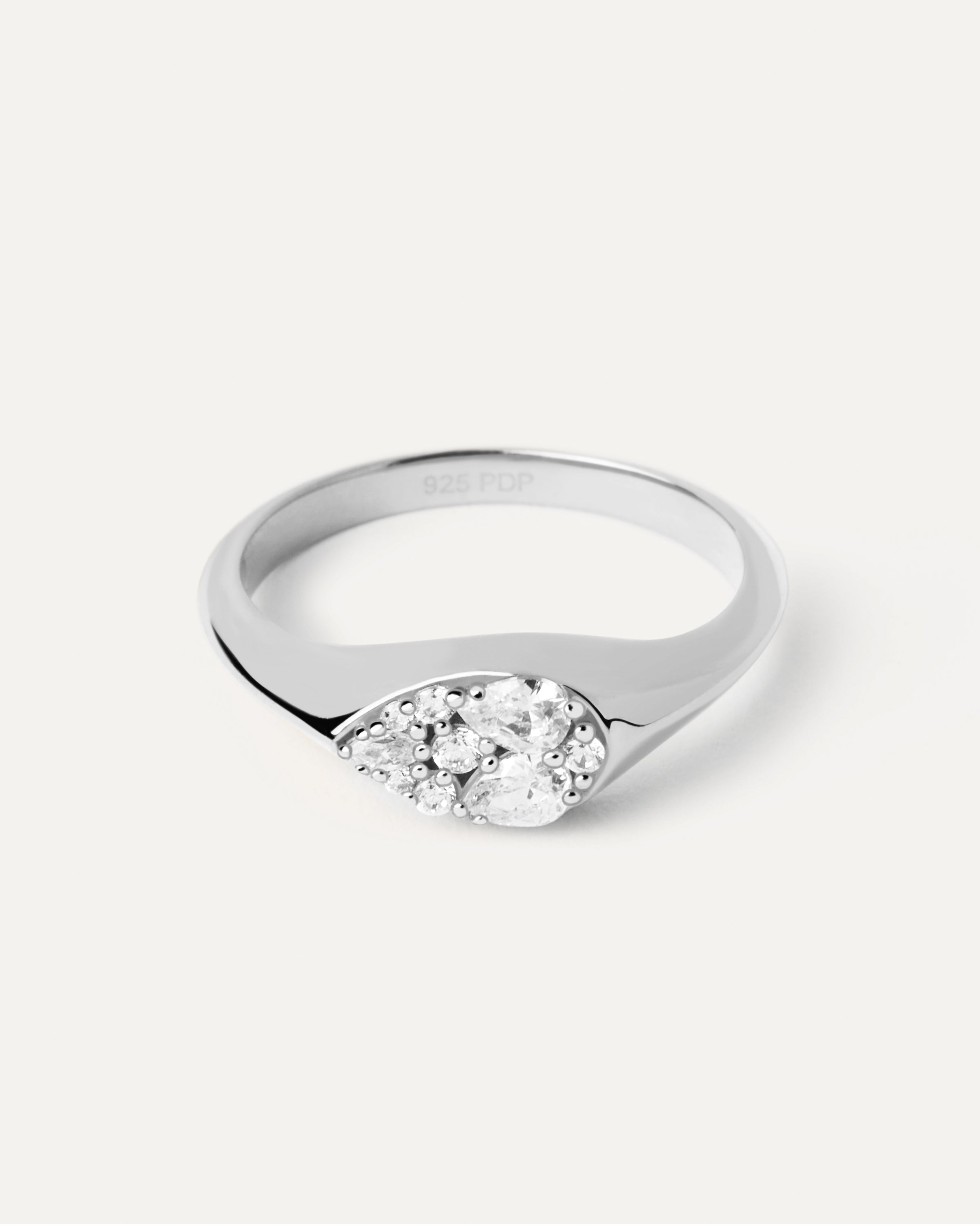 Anillo Exclusivo de Plata con Diseño Vainilla Sello