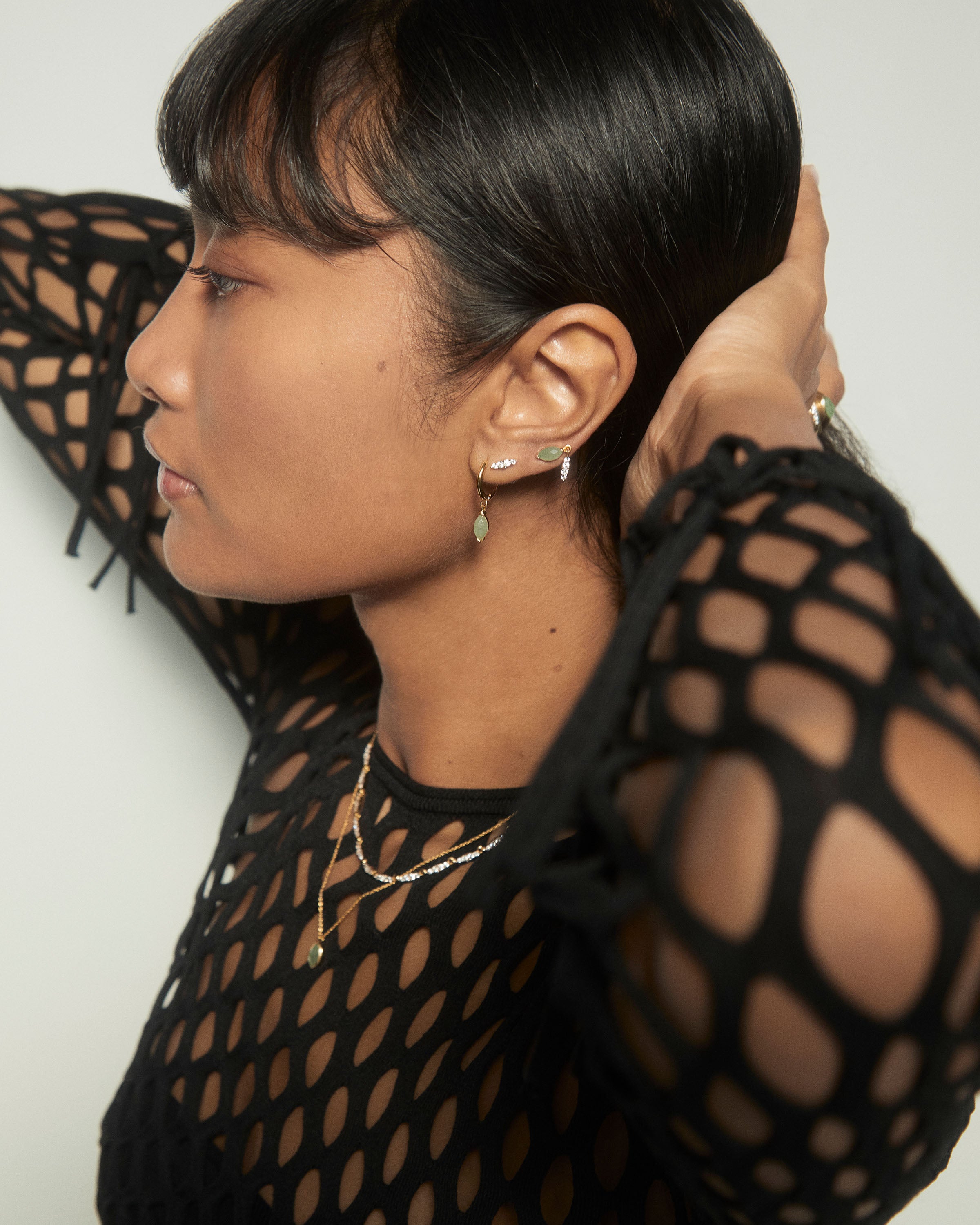Pendiente Único de Gala Elegante - Joyería Moderna para Eventos Especiales