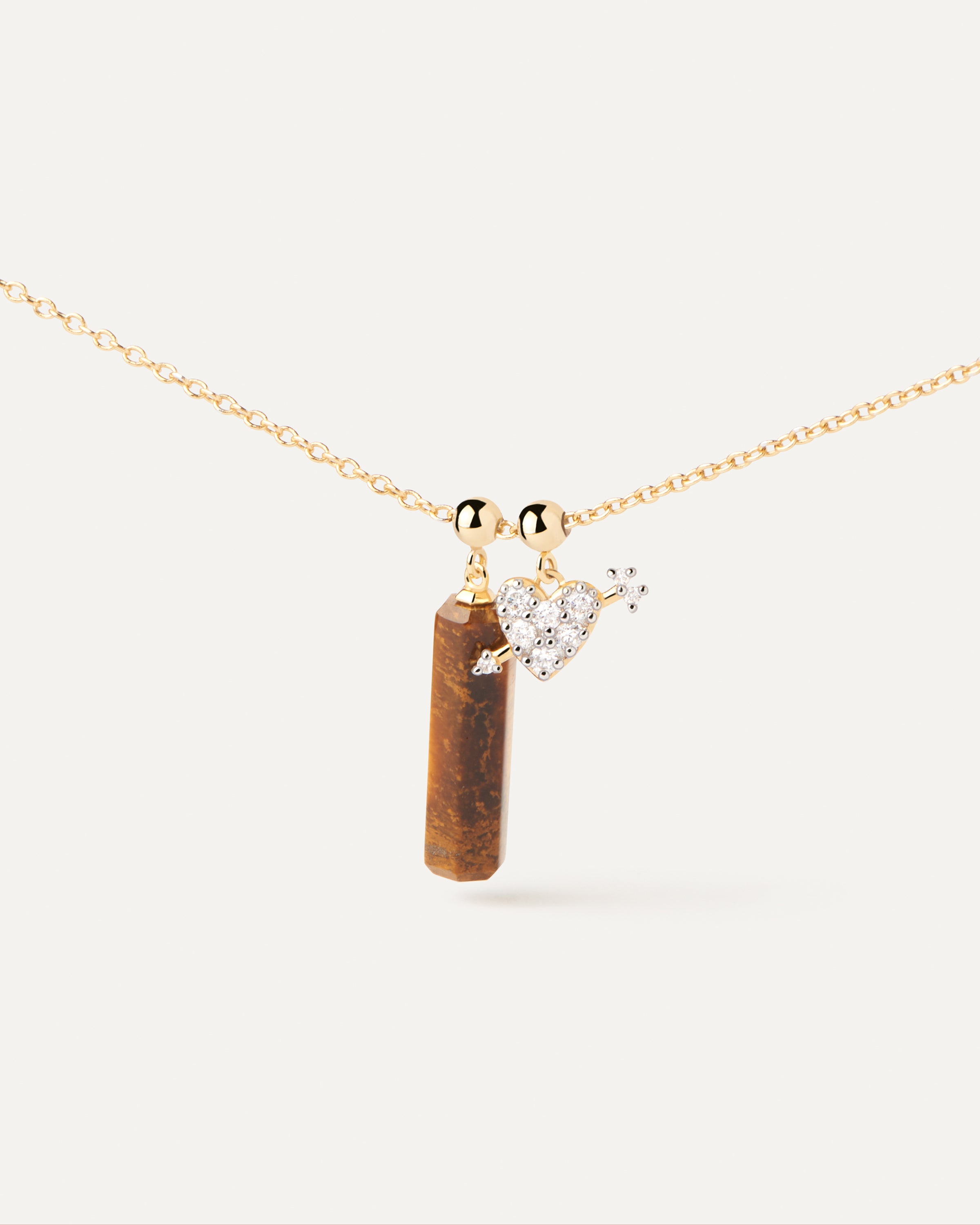 Amuleto de Ojo de Tigre Natural - Dije de Piedra con Energía Protectora para Pulseras Elegantes